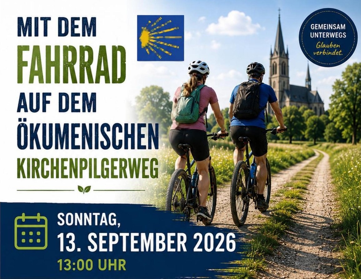 Mit dem Fahrrad-Ökumenischer Kirchenpilgerweg